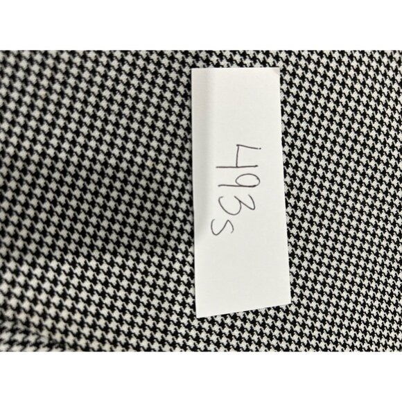 Vintage Troyne Houndstooth Pattern Blazer Black White Single Button Size Medium - Picture 8 of 8